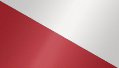 Crystal White / Cranberry Red